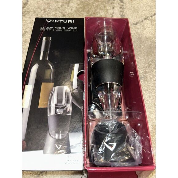 VINTURI Red Wine Aerator Includes Base Enhanced Mesh and Stand - Picture 1 of 2